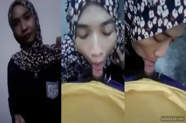 Bokep Cewe Berhijab Ngisep Kontol Pacar Lumer WOT HD