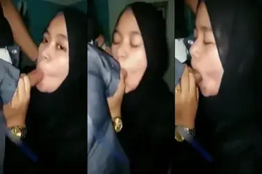 Hijabers Ketagihan Peju Hisap Kontol Mulut Ditelan